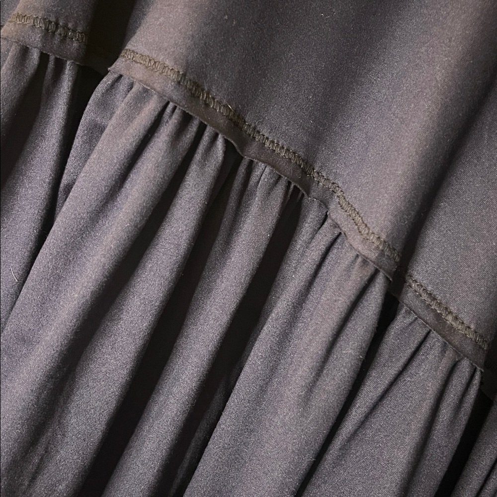 Entro Dark Blue Peplum Short Sleeve Top - Picture 3 of 5